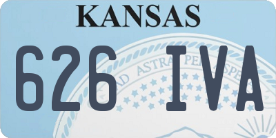 KS license plate 626IVA