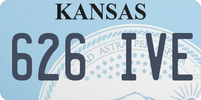 KS license plate 626IVE