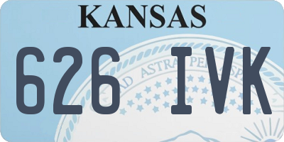 KS license plate 626IVK