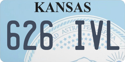 KS license plate 626IVL