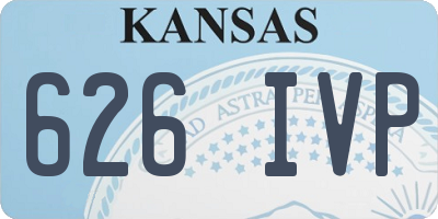 KS license plate 626IVP