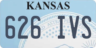 KS license plate 626IVS