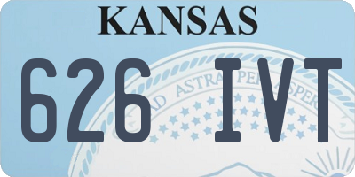 KS license plate 626IVT