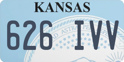 KS license plate 626IVV