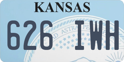 KS license plate 626IWH