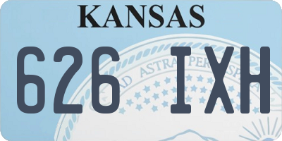 KS license plate 626IXH