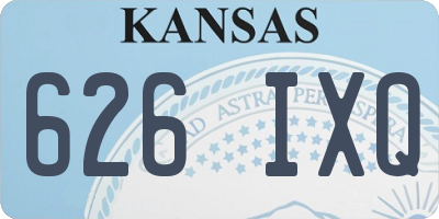 KS license plate 626IXQ