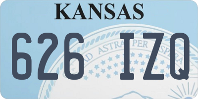KS license plate 626IZQ