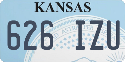 KS license plate 626IZU