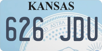 KS license plate 626JDU