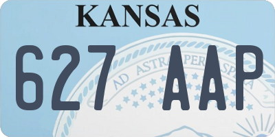 KS license plate 627AAP