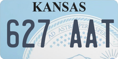 KS license plate 627AAT