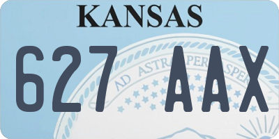 KS license plate 627AAX