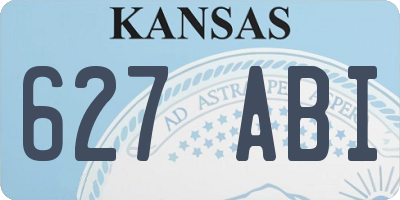 KS license plate 627ABI