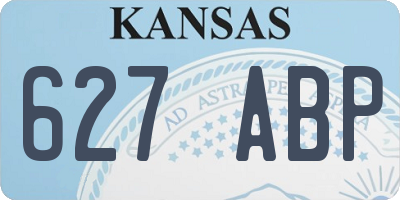 KS license plate 627ABP