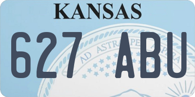 KS license plate 627ABU