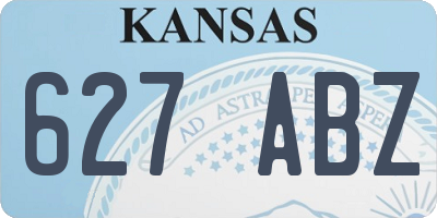 KS license plate 627ABZ
