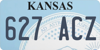 KS license plate 627ACZ