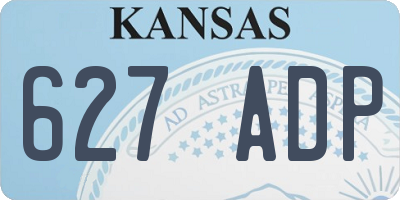 KS license plate 627ADP
