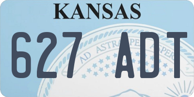 KS license plate 627ADT