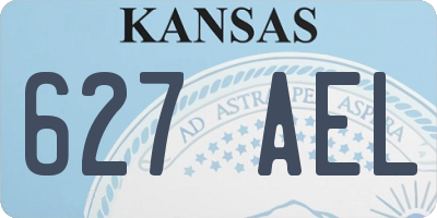 KS license plate 627AEL