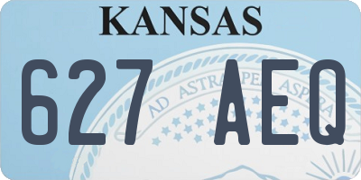 KS license plate 627AEQ