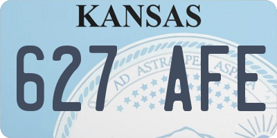 KS license plate 627AFE