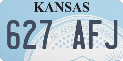 KS license plate 627AFJ