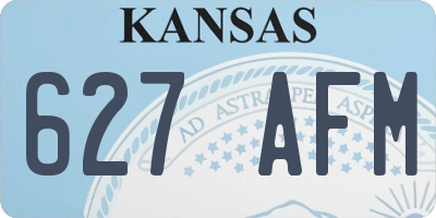 KS license plate 627AFM