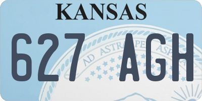 KS license plate 627AGH