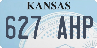 KS license plate 627AHP