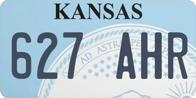 KS license plate 627AHR