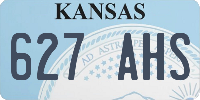 KS license plate 627AHS