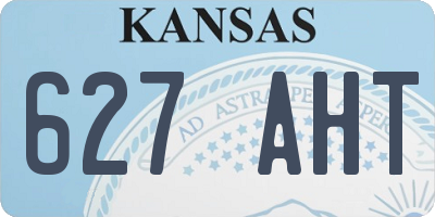 KS license plate 627AHT