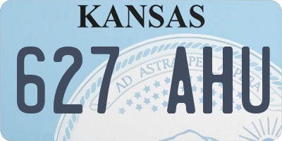 KS license plate 627AHU