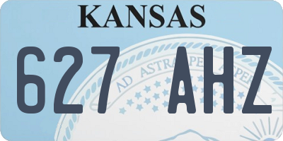 KS license plate 627AHZ