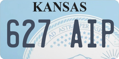 KS license plate 627AIP