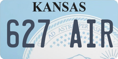 KS license plate 627AIR