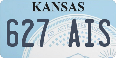 KS license plate 627AIS