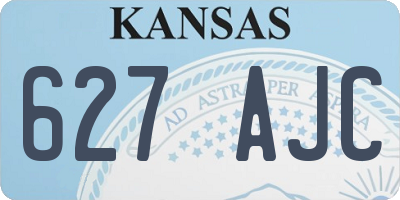 KS license plate 627AJC