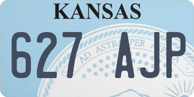 KS license plate 627AJP