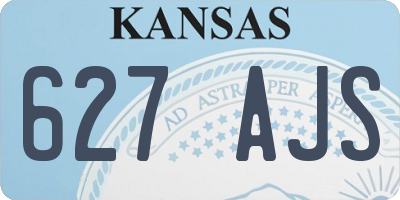 KS license plate 627AJS