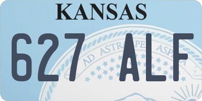 KS license plate 627ALF