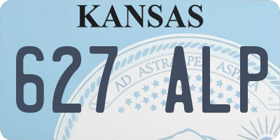 KS license plate 627ALP