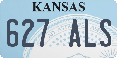 KS license plate 627ALS