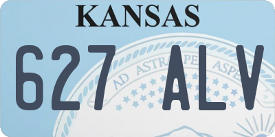 KS license plate 627ALV