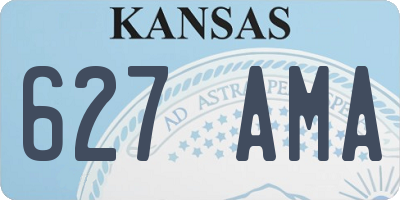 KS license plate 627AMA