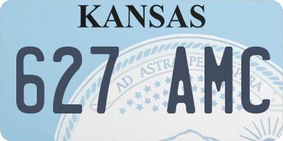 KS license plate 627AMC