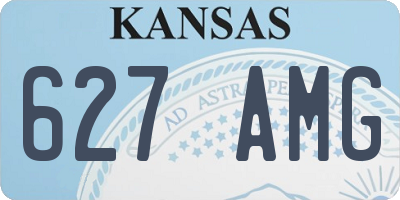 KS license plate 627AMG