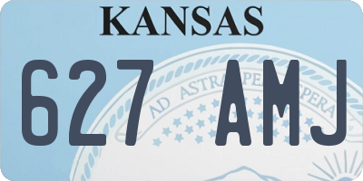 KS license plate 627AMJ